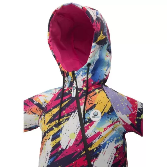 Salopeta impermeabila pentru copii Kidscare, cu protectie la vant si apa cu imprimeu Graffiti - marime 92 Salopeta impermeabila pentru copii Kidscare, cu protectie la vant si apa cu imprimeu Graffiti - marime 92