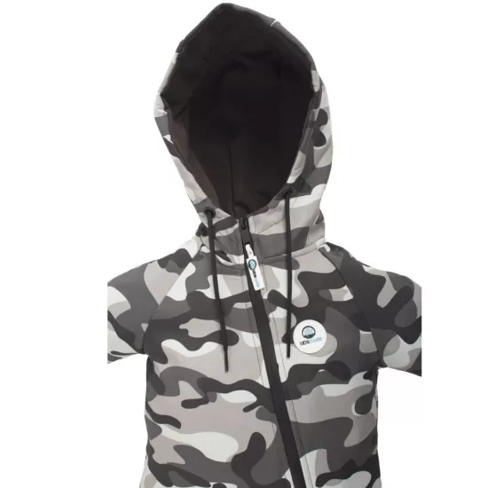 Salopeta impermeabila pentru copii Kidscare, cu protectie la vant si apa cu imprimeu Camuflaj - marime 92 Salopeta impermeabila pentru copii Kidscare, cu protectie la vant si apa cu imprimeu Camuflaj - marime 92