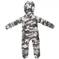 Salopeta impermeabila pentru copii Kidscare, cu protectie la vant si apa cu imprimeu Camuflaj - marime 92