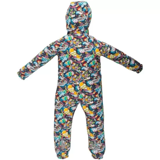 Salopeta impermeabila pentru copii Kidscare, cu protectie la vant si apa cu imprimeu Cosmos - marime 104 Salopeta impermeabila pentru copii Kidscare, cu protectie la vant si apa cu imprimeu Cosmos - marime 104