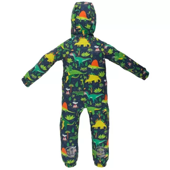 Salopeta impermeabila pentru copii Kidscare, cu protectie la vant si apa cu imprimeu Dinozauri - marime 92 Salopeta impermeabila pentru copii Kidscare, cu protectie la vant si apa cu imprimeu Dinozauri - marime 92