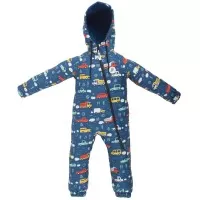 Salopeta impermeabila pentru copii Kidscare, cu protectie la vant si apa cu imprimeu Masini - marime 116