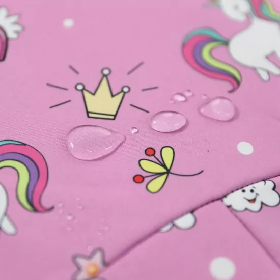 Salopeta impermeabila pentru copii Kidscare, cu protectie la vant si apa cu imprimeu Unicorni - marime 98 Salopeta impermeabila pentru copii Kidscare, cu protectie la vant si apa cu imprimeu Unicorni - marime 98