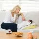 Saltea anti-alunecare cu ham pentru bebelusi Clevamama Galben Saltea anti-alunecare cu ham pentru bebelusi Clevamama Galben
