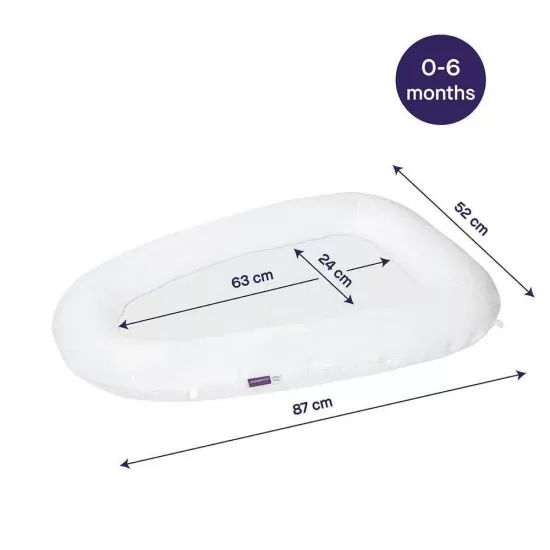 Salteluta bebelusi pentru dormit Clevamama blue 3213, testata impotriva alergenilor, certificata Asthma & Allergy friendly™ Salteluta bebelusi pentru dormit Clevamama blue 3213, testata impotriva alergenilor, certificata Asthma & Allergy friendly™