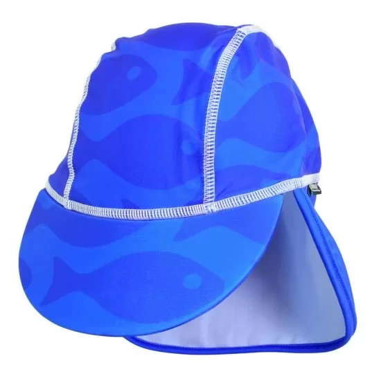 Sapca Fish blue 2-4 ani protectie UV Swimpy Sapca Fish blue 2-4 ani protectie UV Swimpy