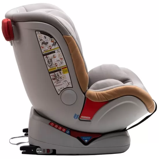 Scaun auto Allegra rotativ cu Isofix 0-36kg gri KidsCare Scaun auto Allegra rotativ cu Isofix 0-36kg gri KidsCare
