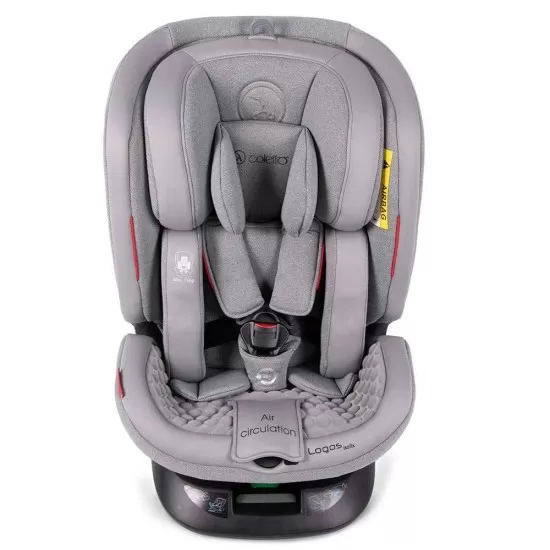 Scaun auto rotativ Rear Facing cu Isofix si centura Top Tether Logos gri 0-36 kg Coletto Scaun auto rotativ Rear Facing cu Isofix si centura Top Tether Logos gri 0-36 kg Coletto