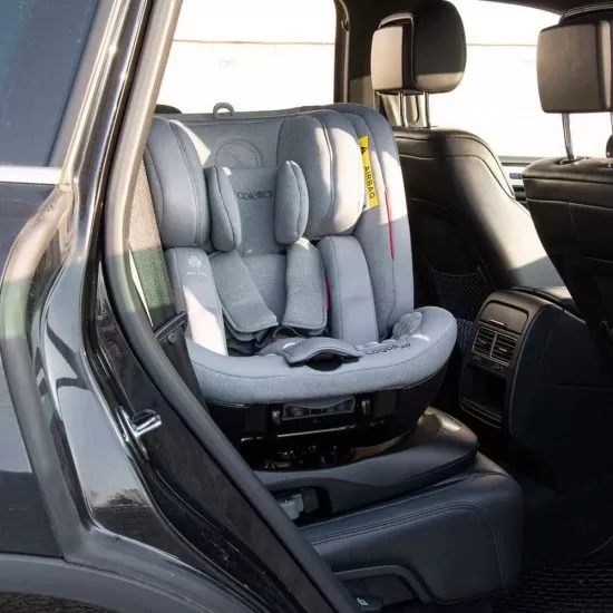 Scaun auto rotativ Rear Facing cu Isofix si centura Top Tether Logos gri 0-36 kg Coletto Scaun auto rotativ Rear Facing cu Isofix si centura Top Tether Logos gri 0-36 kg Coletto