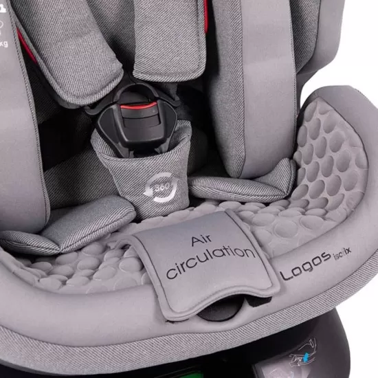 Scaun auto rotativ Rear Facing cu Isofix si centura Top Tether Logos gri 0-36 kg Coletto Scaun auto rotativ Rear Facing cu Isofix si centura Top Tether Logos gri 0-36 kg Coletto