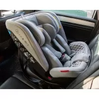 Scaun auto rotativ Rear Facing cu Isofix si centura Top Tether Logos gri inchis 0-36 kg Coletto