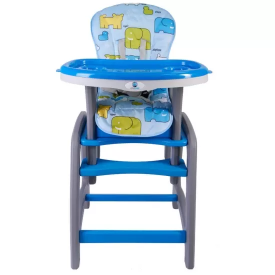 Scaun de masa multifunctional albastru Kidscare Scaun de masa multifunctional albastru Kidscare