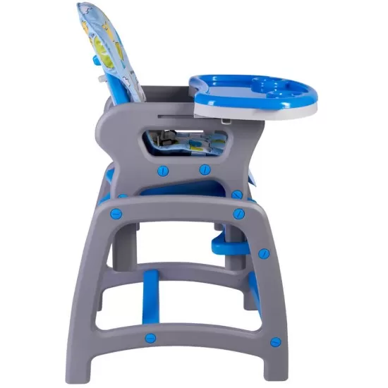 Scaun de masa multifunctional albastru Kidscare Scaun de masa multifunctional albastru Kidscare