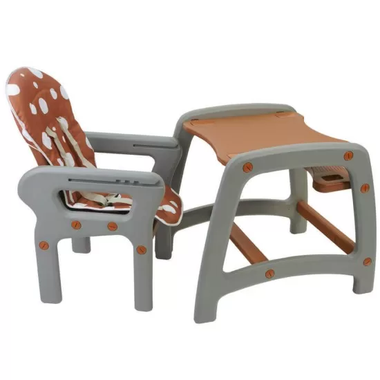 Scaun de masa multifunctional maro Kidscare Scaun de masa multifunctional maro Kidscare