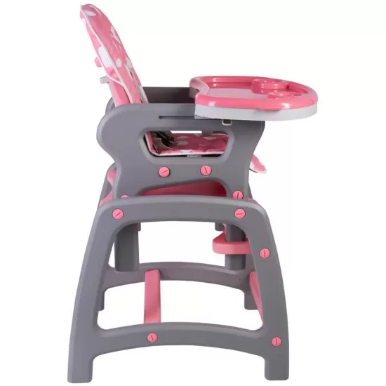 Scaun de masa multifunctional roz Kidscare Scaun de masa multifunctional roz Kidscare