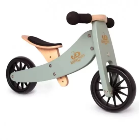 Tricicleta fara pedale transformabila Tiny Tot gri-verzui Kinderfeets Tricicleta fara pedale transformabila Tiny Tot gri-verzui Kinderfeets