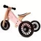 Tricicleta roz fara pedale transformabila Tiny Tot Plus Kinderfeets Tricicleta roz fara pedale transformabila Tiny Tot Plus Kinderfeets