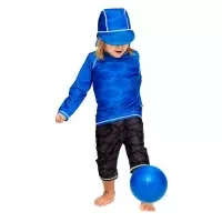 Tricou de baie Fish blue marime 98-104 protectie UV Swimpy