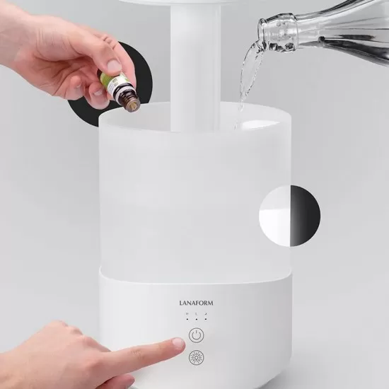 Umidificator aer si difuzor arome 2 in 1 cu ultrasunete Lanaform Dobra Umidificator aer si difuzor arome 2 in 1 cu ultrasunete Lanaform Dobra