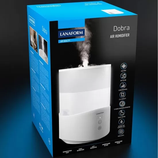 Umidificator aer si difuzor arome 2 in 1 cu ultrasunete Lanaform Dobra Umidificator aer si difuzor arome 2 in 1 cu ultrasunete Lanaform Dobra