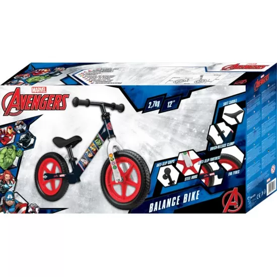 Bicicleta fara pedale 12 Avengers Seven SV9943 Bicicleta fara pedale 12 Avengers Seven SV9943