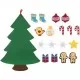 Brad de Craciun din Fetru cu 17 decoratiuni Grafix Brad de Craciun din Fetru cu 17 decoratiuni Grafix