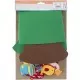 Brad de Craciun din Fetru cu 17 decoratiuni Grafix Brad de Craciun din Fetru cu 17 decoratiuni Grafix