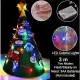 Brad de Craciun din Fetru model Conic 3D, 90x55cm cu 18 decoratiuni si banda LED inclusa Bambinice Brad de Craciun din Fetru model Conic 3D, 90x55cm cu 18 decoratiuni si banda LED inclusa Bambinice