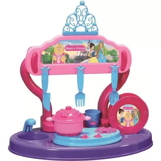 Bucatarie copii 15 piese Princess Maya and Friends Ucar Toys UC126 Bucatarie copii 15 piese Princess Maya and Friends Ucar Toys UC126
