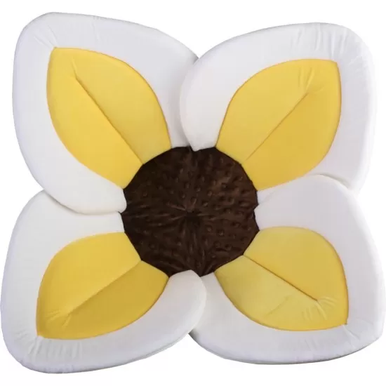 Cadita de plus si salteluta de joaca Lotus BloomingBath Alb/Galben/Maro Cadita de plus si salteluta de joaca Lotus BloomingBath Alb/Galben/Maro