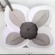 Cadita de plus si salteluta de joaca Lotus BloomingBath Alb/Gri Deschis/Gri Inchis BB105L Cadita de plus si salteluta de joaca Lotus BloomingBath Alb/Gri Deschis/Gri Inchis BB105L