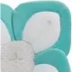 Cadita de plus si salteluta de joaca Lotus BloomingBath Turcoaz/Alb/Gri Deschis BB105L Cadita de plus si salteluta de joaca Lotus BloomingBath Turcoaz/Alb/Gri Deschis BB105L