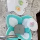 Cadita de plus si salteluta de joaca Lotus BloomingBath Turcoaz/Alb/Gri Deschis BB105L Cadita de plus si salteluta de joaca Lotus BloomingBath Turcoaz/Alb/Gri Deschis BB105L