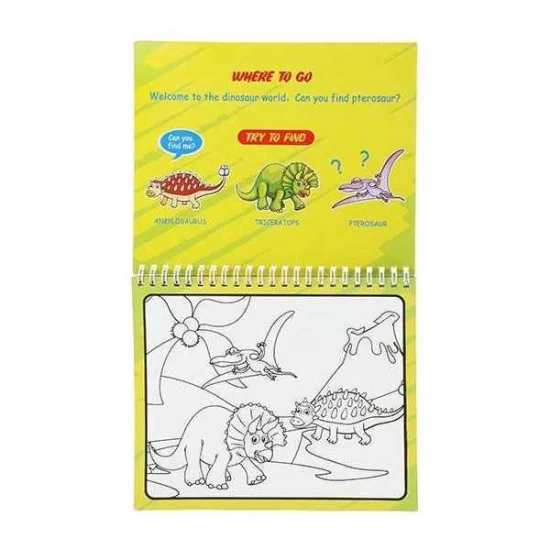 Carte de colorat cu apa Dino Toi-Toys TT46845B Carte de colorat cu apa Dino Toi-Toys TT46845B
