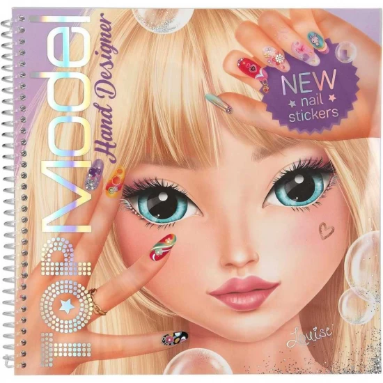 Carte de colorat TOPModel Create Your Hand Design Depesche PT13029 Carte de colorat TOPModel Create Your Hand Design Depesche PT13029