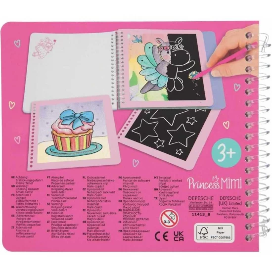 Carte Princess Mimi Mini Magic-Scratch Book Depesche PT11413 Carte Princess Mimi Mini Magic-Scratch Book Depesche PT11413