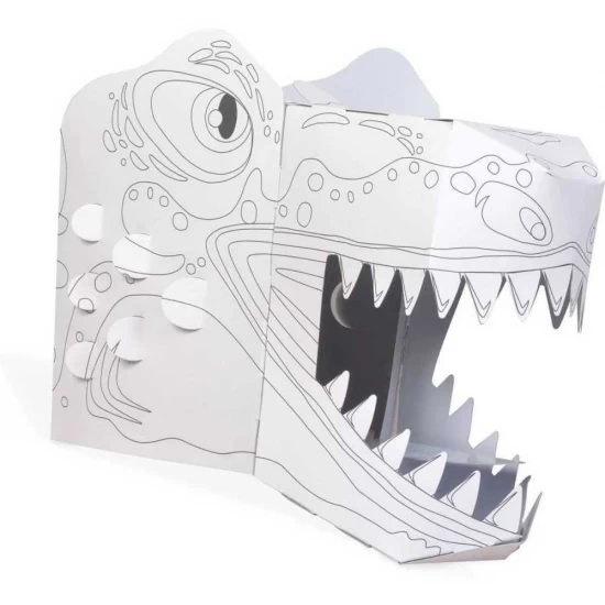 Coloreaza-ti propria Masca 3D T-Rex Fiesta Crafts FCT-3042 Coloreaza-ti propria Masca 3D T-Rex Fiesta Crafts FCT-3042