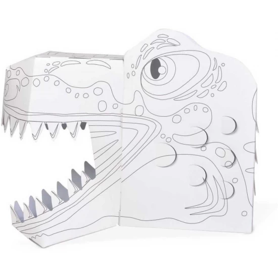Coloreaza-ti propria Masca 3D T-Rex Fiesta Crafts FCT-3042 Coloreaza-ti propria Masca 3D T-Rex Fiesta Crafts FCT-3042