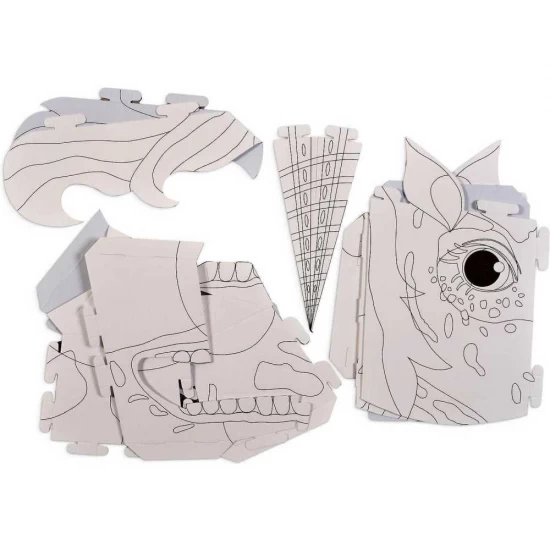 Coloreaza-ti propria Masca 3D T-Rex Fiesta Crafts FCT-3042 Coloreaza-ti propria Masca 3D T-Rex Fiesta Crafts FCT-3042
