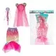 Costum Sirena cu Fustita, Diadema si Bagheta Magica Toi-Toys Costum Sirena cu Fustita, Diadema si Bagheta Magica Toi-Toys