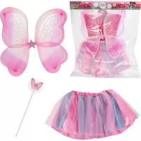 Costum Zana cu Fustita, Aripioare si Bagheta Magica Princess Friends Toi-Toys