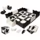 Covor puzzle cu laterale 25 piese Ikonka IK17566 Negru/Gri/Bej Covor puzzle cu laterale 25 piese Ikonka IK17566 Negru/Gri/Bej
