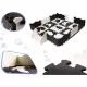 Covor puzzle cu laterale 25 piese Ikonka IK17566 Negru/Gri/Bej Covor puzzle cu laterale 25 piese Ikonka IK17566 Negru/Gri/Bej