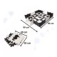 Covor puzzle cu laterale 25 piese Ikonka IK17566 Negru/Gri/Bej Covor puzzle cu laterale 25 piese Ikonka IK17566 Negru/Gri/Bej