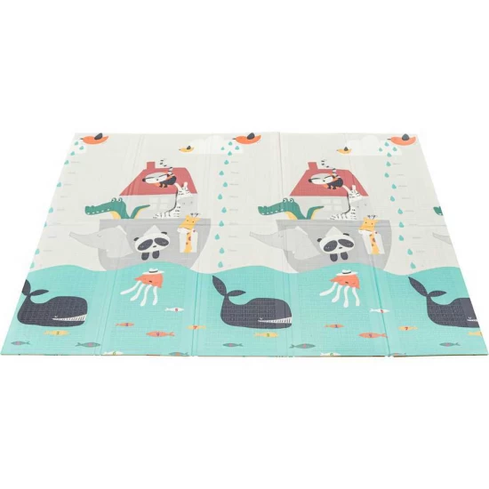 Covoras de joaca pliabil cu 2 fete 180x200 cm Flumi Stradute/Arca lui Noe Covoras de joaca pliabil cu 2 fete 180x200 cm Flumi Stradute/Arca lui Noe
