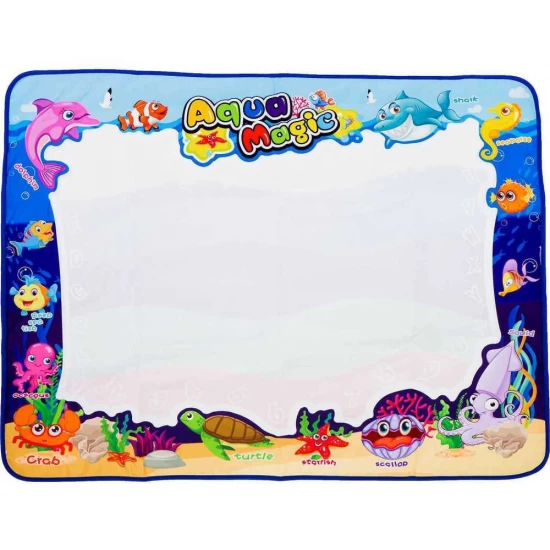 Covoras pentru desen cu apa 100x80 cm si accesorii Ikonka IK17756 Covoras pentru desen cu apa 100x80 cm si accesorii Ikonka IK17756