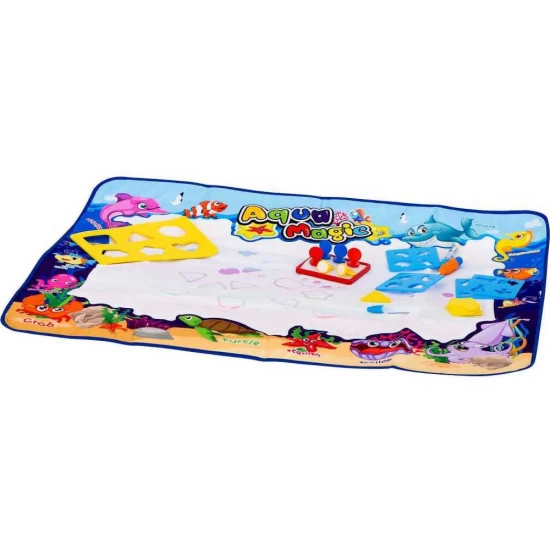 Covoras pentru desen cu apa 100x80 cm si accesorii Ikonka IK17756 Covoras pentru desen cu apa 100x80 cm si accesorii Ikonka IK17756