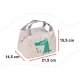 Geanta termoizolanta 21,5 cm x 14,5 cm x 15,5 cm Ikonka IK2998 Gri/Verde Geanta termoizolanta 21,5 cm x 14,5 cm x 15,5 cm Ikonka IK2998 Gri/Verde