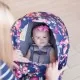 Husa multifunctionala 4 in 1 - Esarfa alaptare, husa pentru cosulet auto, cos cumparaturi si scaun de masa Bambinice Albastru/Roz/Roses Husa multifunctionala 4 in 1 - Esarfa alaptare, husa pentru cosulet auto, cos cumparaturi si scaun de masa Bambinice Albastru/Roz/Roses