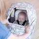 Husa multifunctionala 4 in 1- Esarfa alaptare, husa pentru cosulet auto, cos cumparaturi si scaun de masa Bambinice Gri/Alb/Arrows Husa multifunctionala 4 in 1- Esarfa alaptare, husa pentru cosulet auto, cos cumparaturi si scaun de masa Bambinice Gri/Alb/Arrows